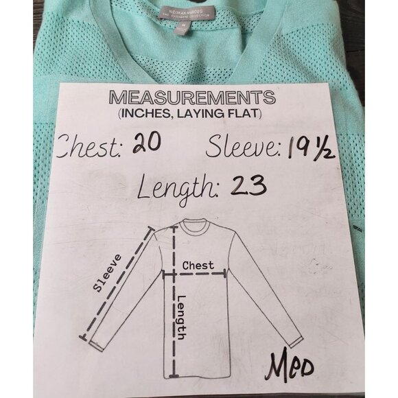 Neiman Marcus Cashmere Collection superfine button-front cardigan Size Med - Picture 7 of 7